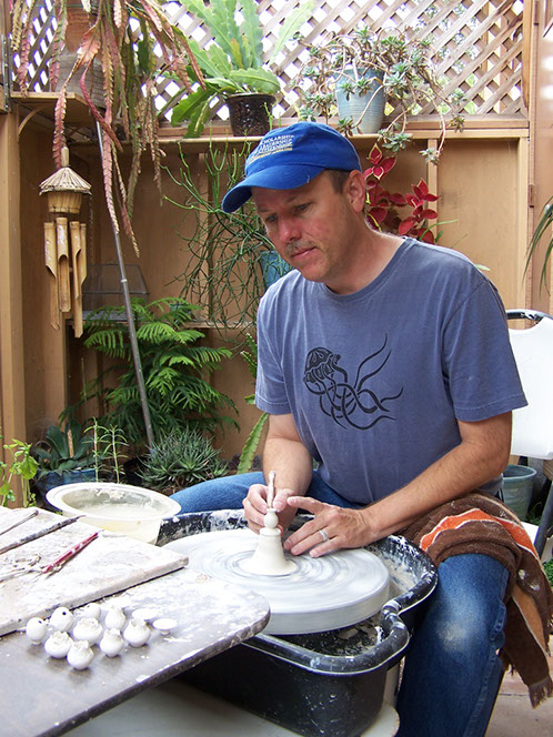 Troy Schmidt of Red Dragon Pottery at the Santa Barbara YES STORE 2014 !